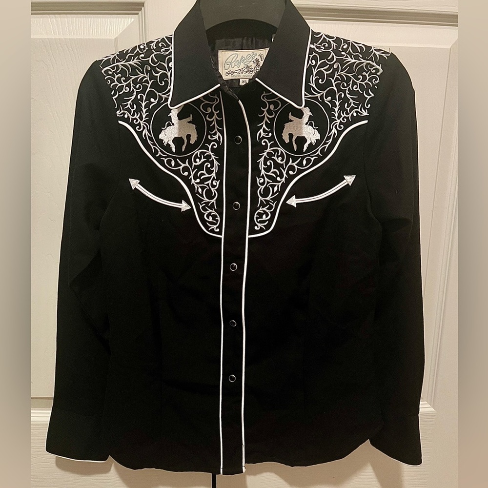Vintage Embroidered Roper Button Down